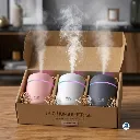 DEALKART H2O Room Humidifier with Colourful LED Night Light - Portable Air Purifier ( Colour may vary )
