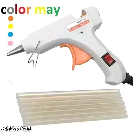 DEALKART Electric 20W Mini Hot Glue Gun with 5 Hot Melt Glue Sticks for Handicraft, Art & Decoration - Constant Temperature Corded Glue Gun