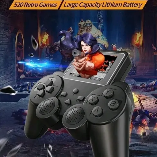 DEALKART Rocskstar 500 Video Games in 1 Controller Gamepad , Retro Gaming Console, Digital Game Player, Handheld Gaming Console,