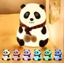 DEALKART Panda Night Lamp | Soft Silicone Touch Lamp, Rechargeable Night Light for Kids, Cute Panda Gift for Boys & Girls