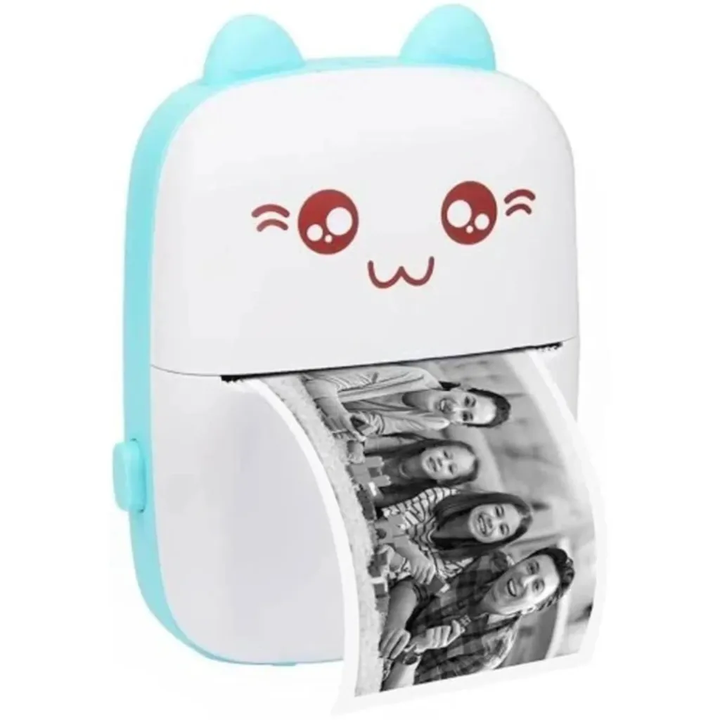 DEALKART Portable Mini Thermal Printer (Inkless) - Wireless Bluetooth Pocket Printer for Photos, Notes, Memos, and Labels (Rechargeable)