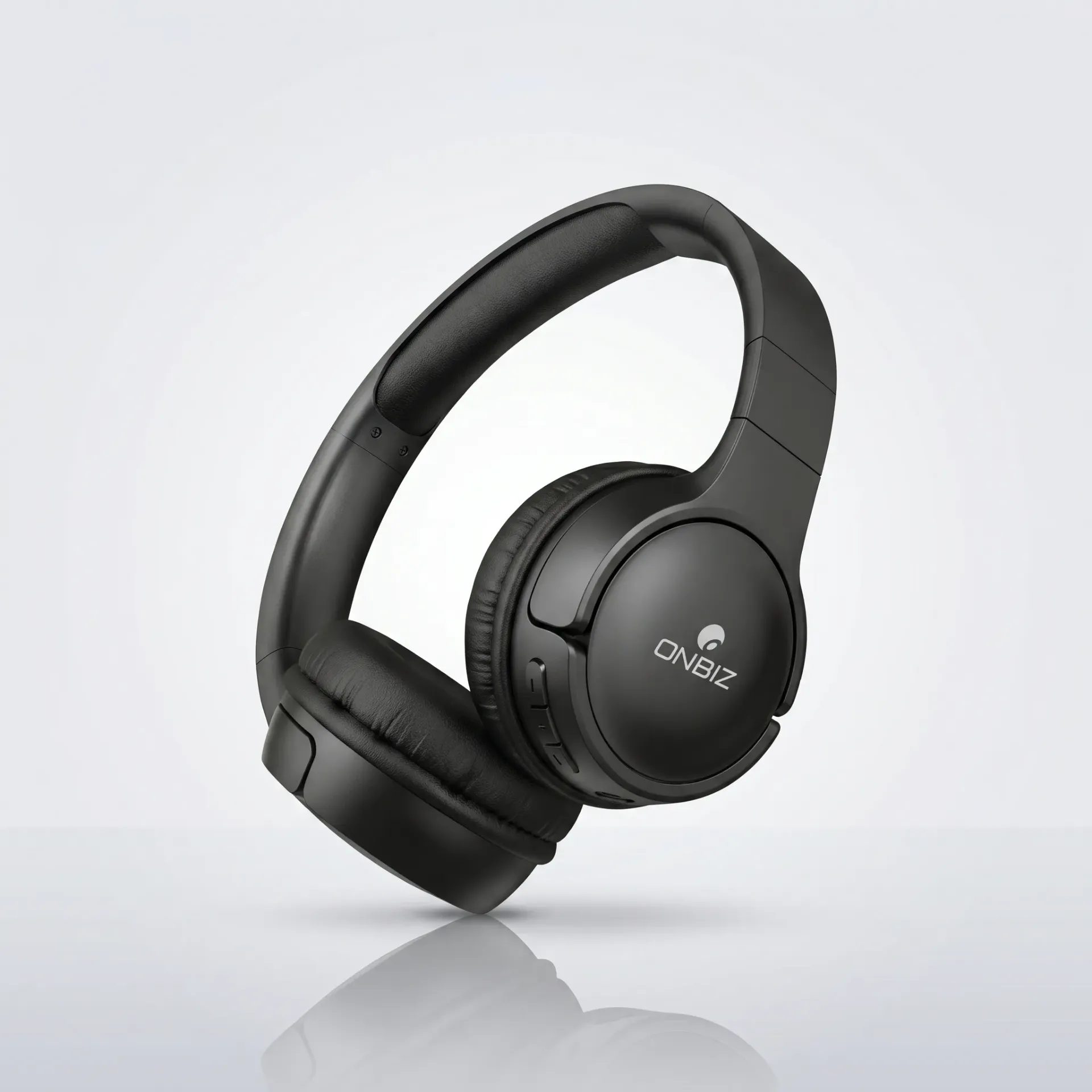 DEALKART ONBIZ Wireless Over-Ear Headphones (Black) - 35H Playtime, 40mm Bass Boosted Drivers, Bluetooth 5.4, Foldable & IPX4 Splash Proof