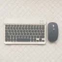 DEALKART Slim Rechargeable Wireless Keyboard and Mouse Set | Portable Bluetooth Combo for Smartphone, Tablet, Laptop & PC | Adjustable DPI, Shortcut Keys | 1 Year Warranty | Colors: may vairy