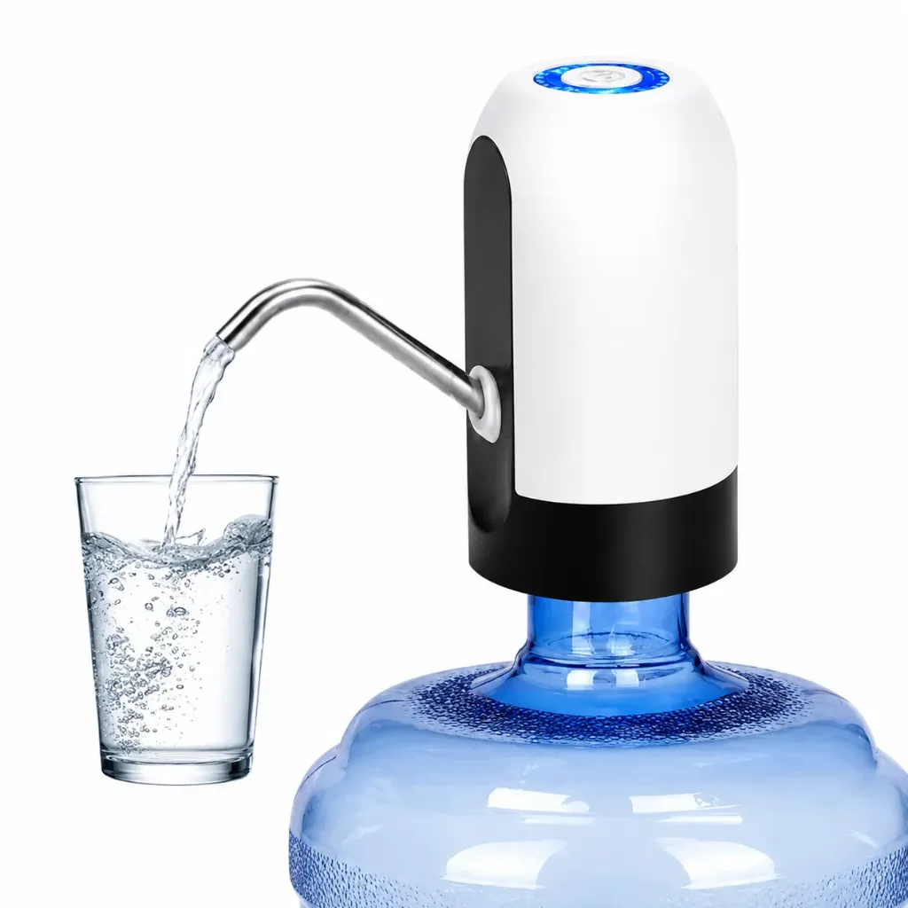 DEALKART Portable USB Rechargeable Automatic Water Dispenser Pump for 20 Litre Bottles